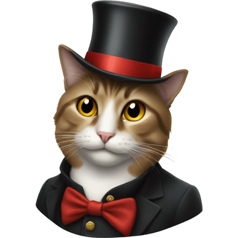 cat in a top hat emoji