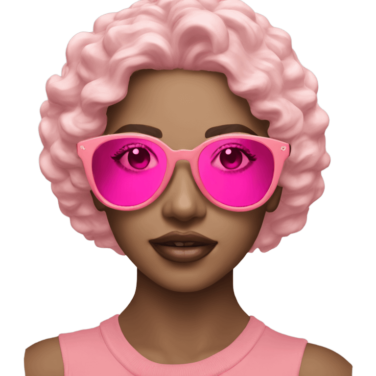 Pink Frame Sunglasses for Women  emoji