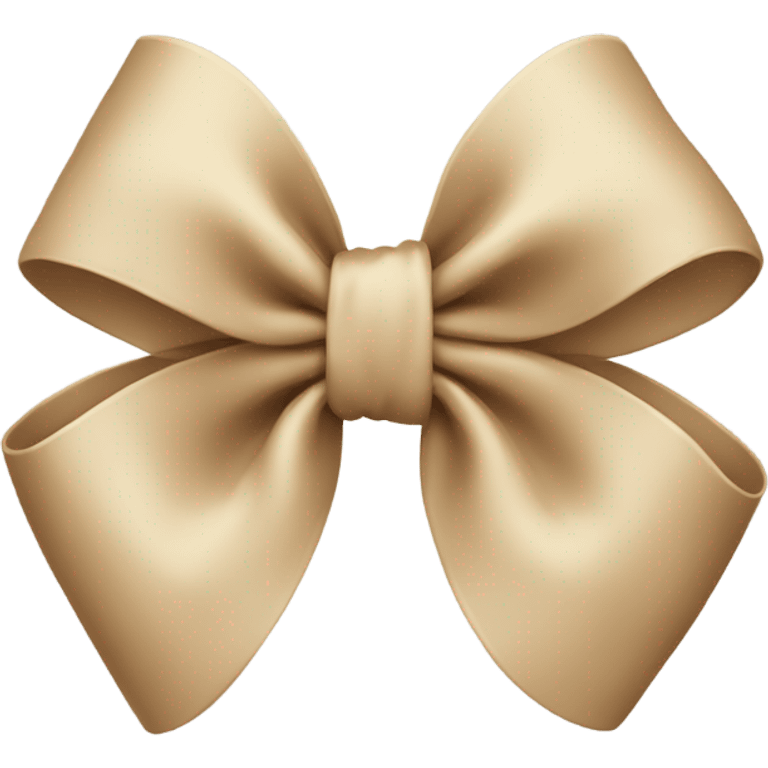 beige bow  emoji