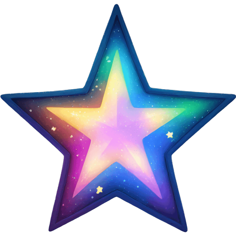 colorful star light christmas emoji