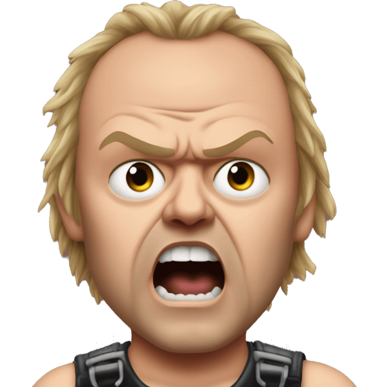 lars ulrich extremely angry fuming with anger going to explode angry emoji