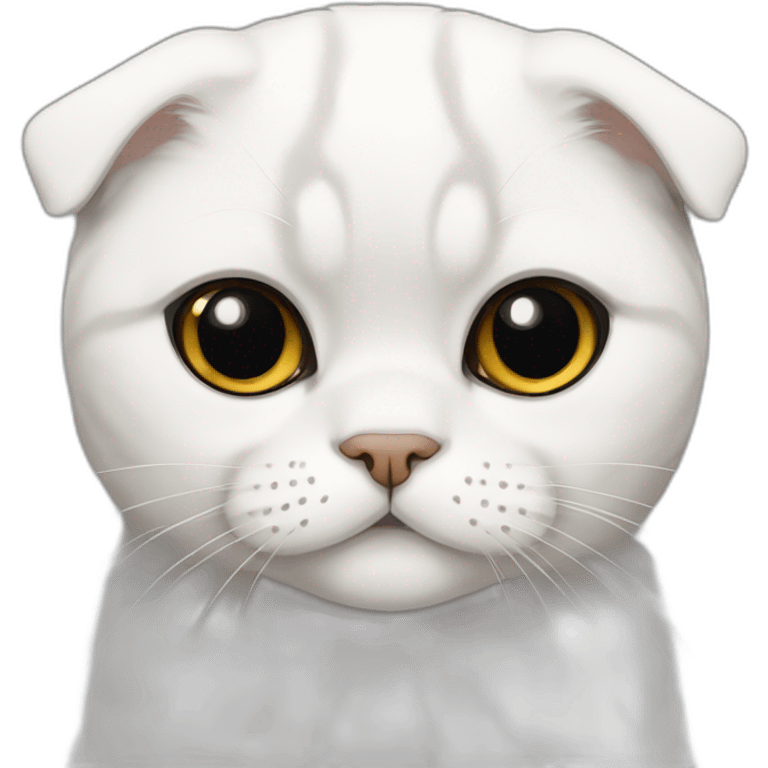 White Scottish Fold emoji