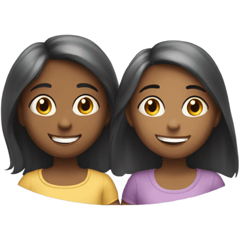 Girls in love emoji