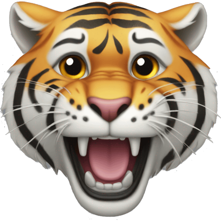 tiger roaring emoji