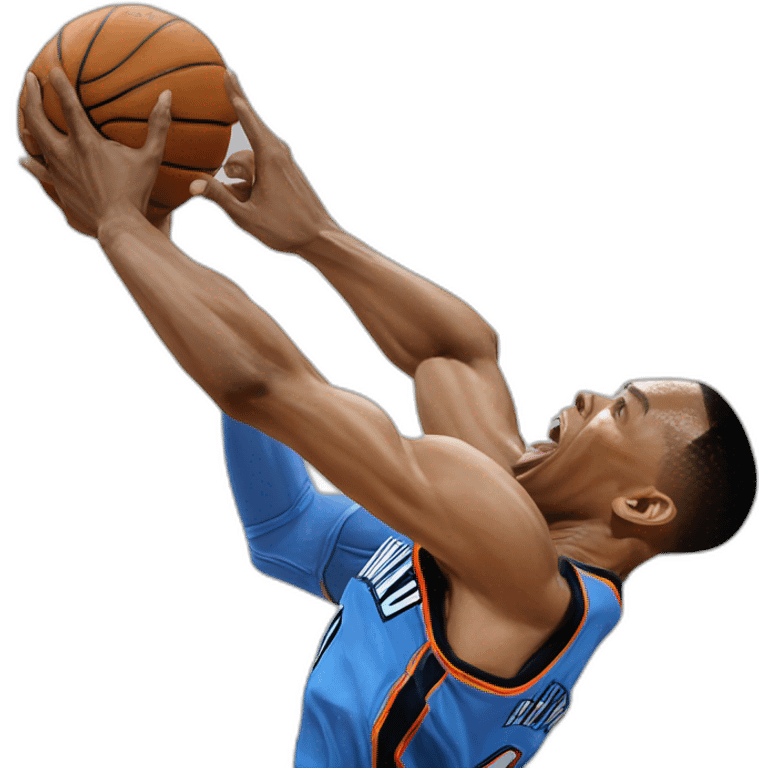 Russel Westbrook dunk emoji