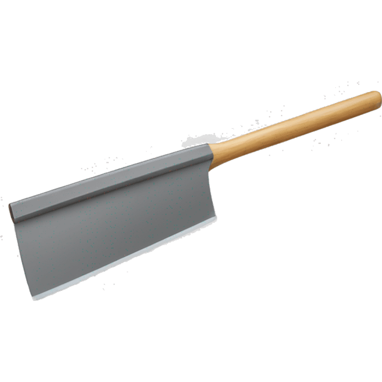 squeegee with long wooden handle emoji