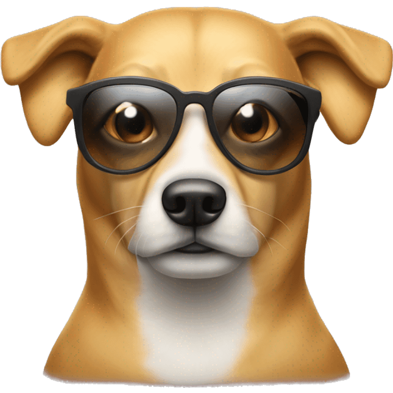 Hund wo eine Sonnenbrille aufhat  emoji