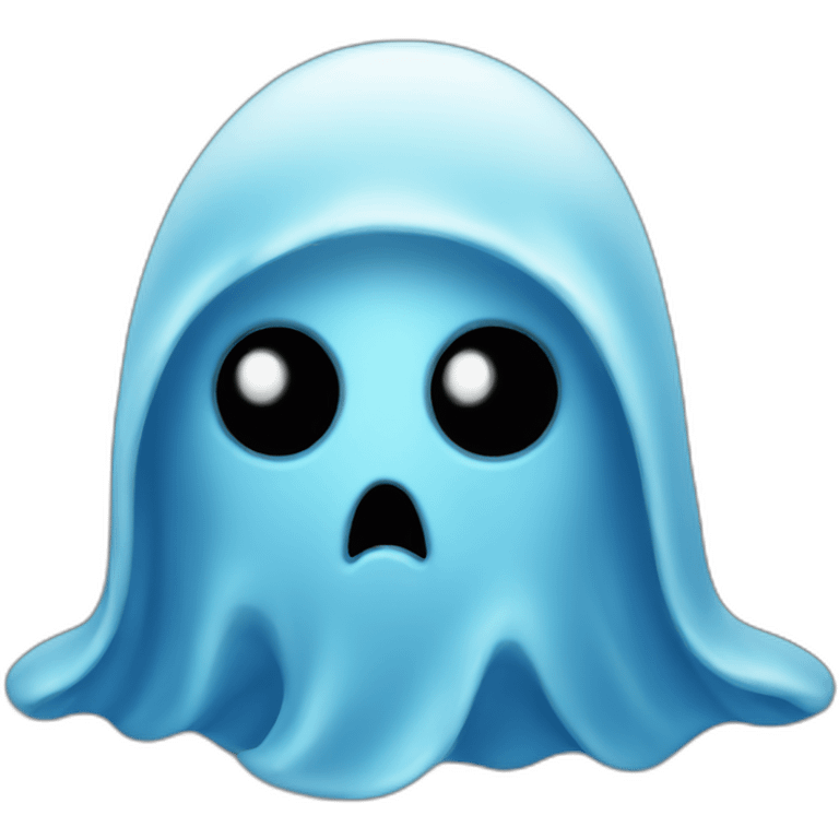 blue ghost emoji