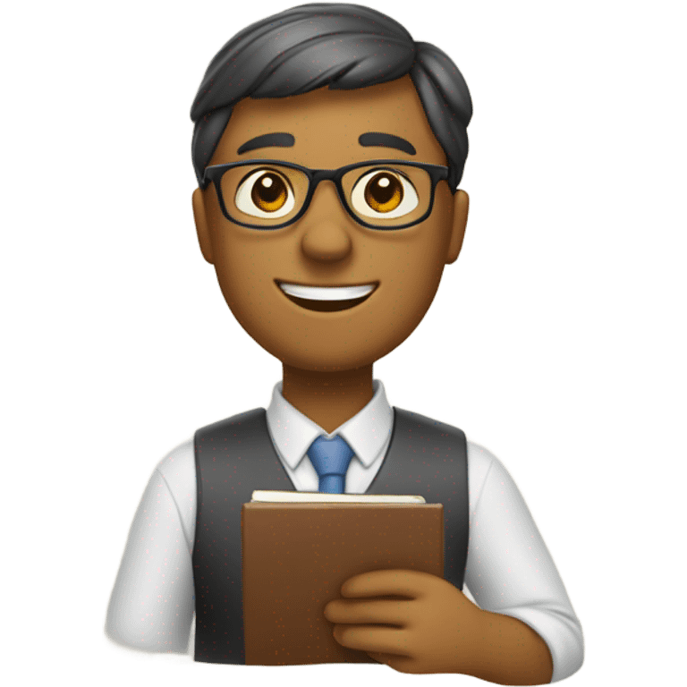 an interesting emoji with the attributes of counselors emoji