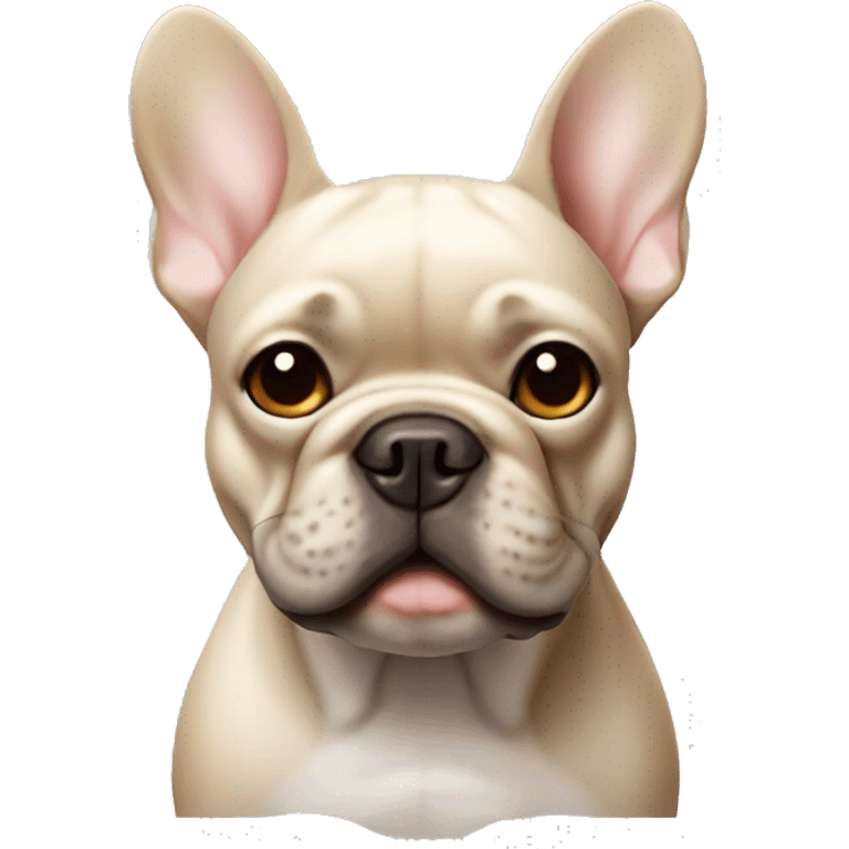 A French bulldog that is beige  emoji