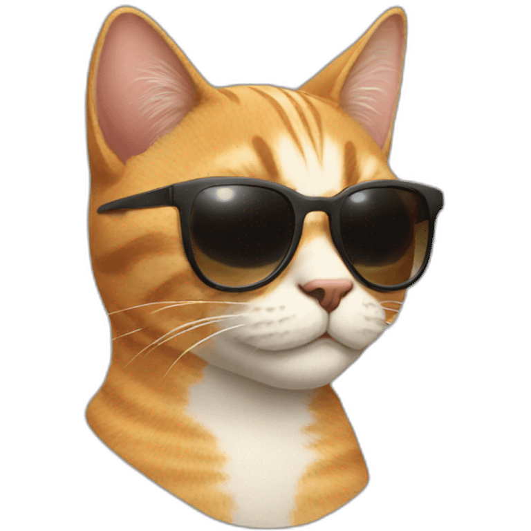 Cat with sunglasses emoji