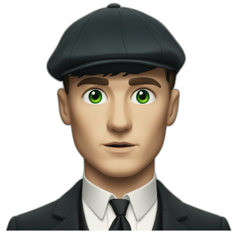 tommy shelby with green eyes emoji