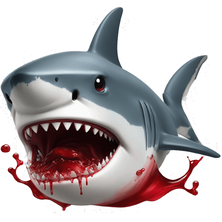 shark smelling blood emoji