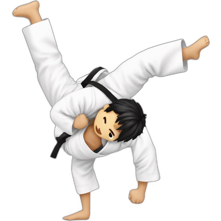 Combat de judo réalise emoji