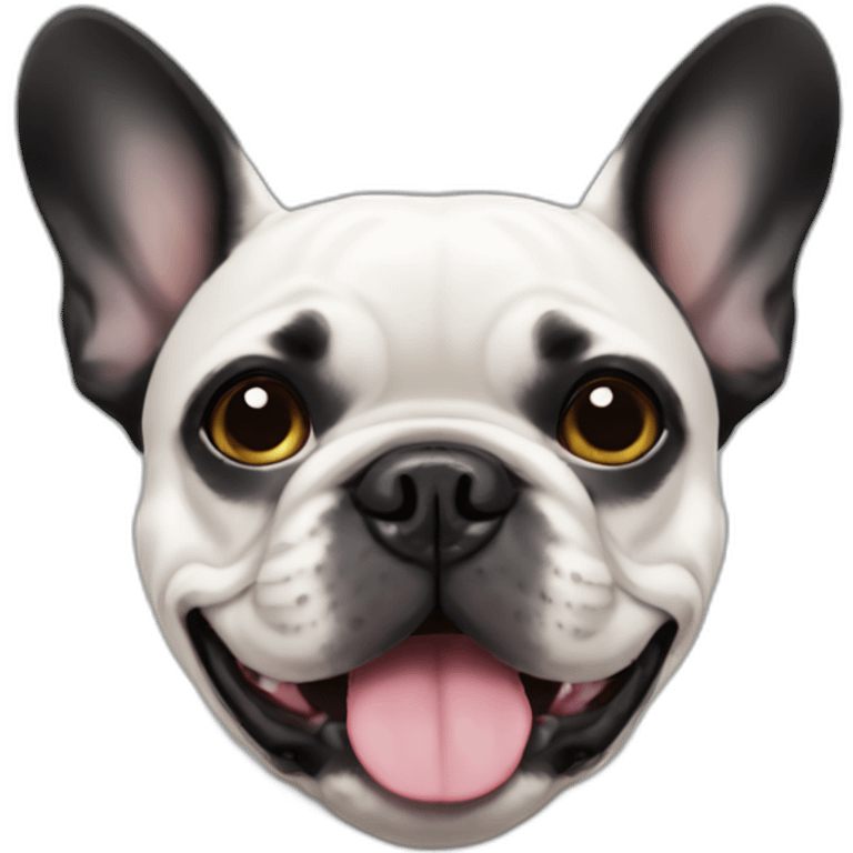 Black French bulldog emoji