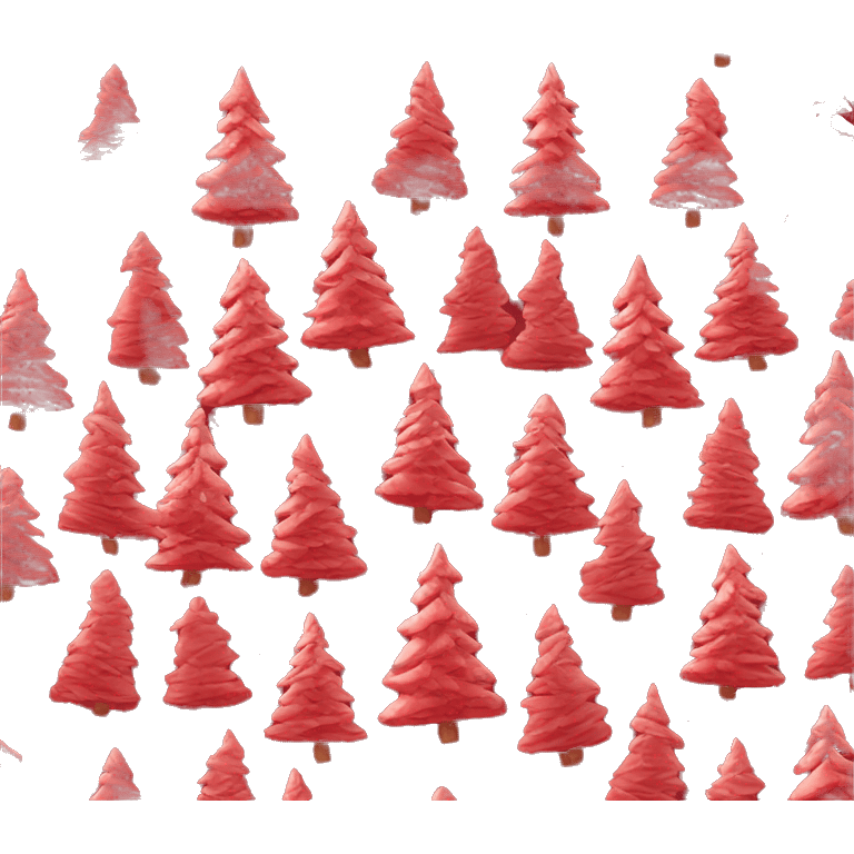 red Christmas tree emoji