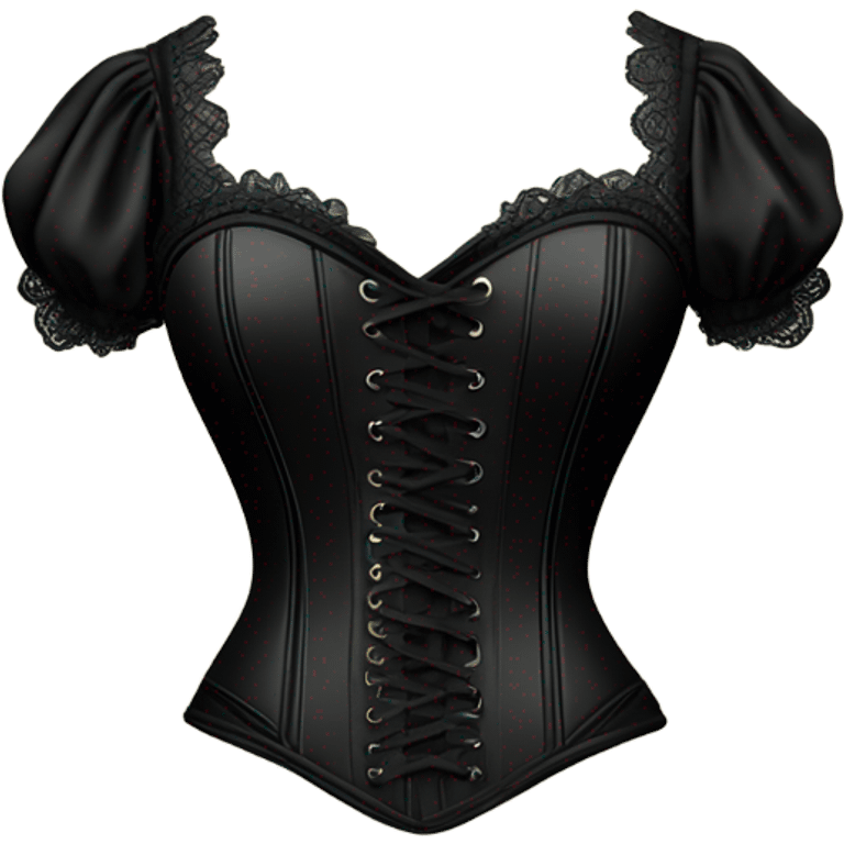 black corset emoji