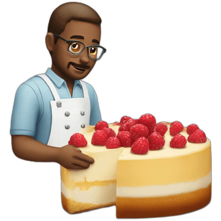 Preparing cheescake emoji