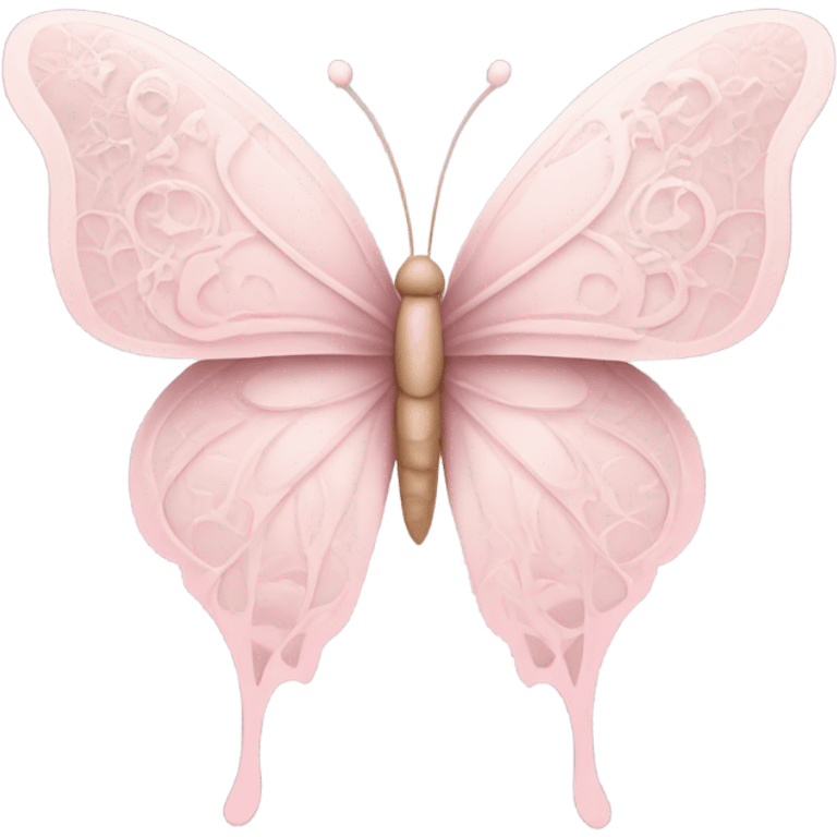 Light pink butterfly emoji