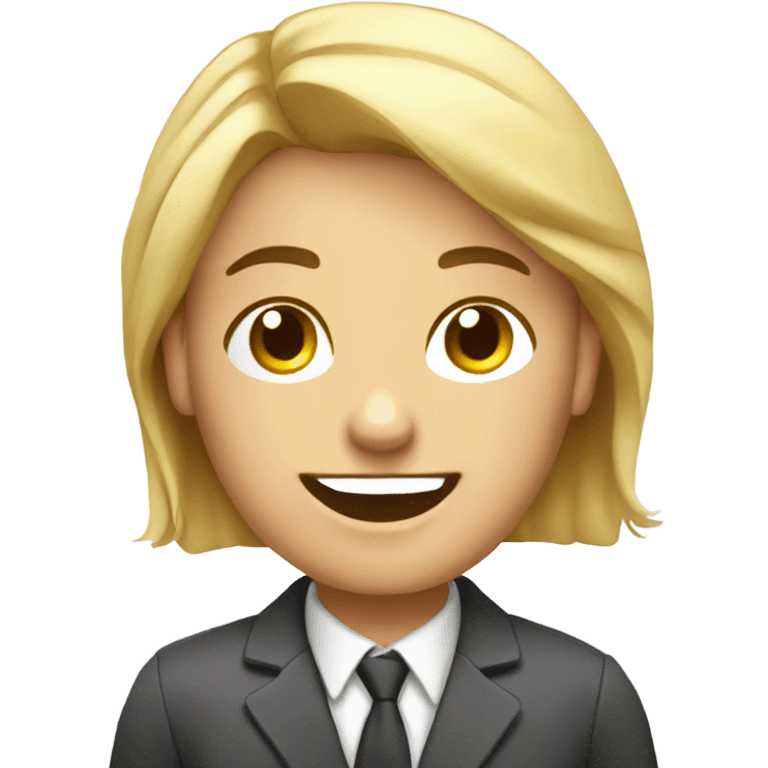 Office assistant with lots of phon emoji