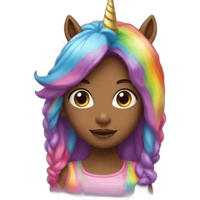 Girl-with-raibow-unicorn-hat emoji