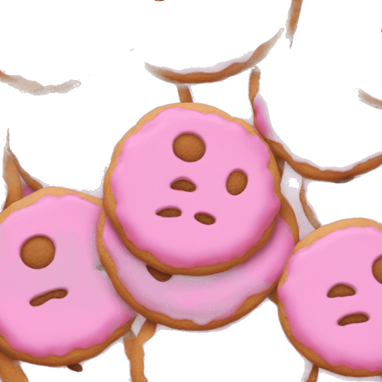 pink cookie emoji