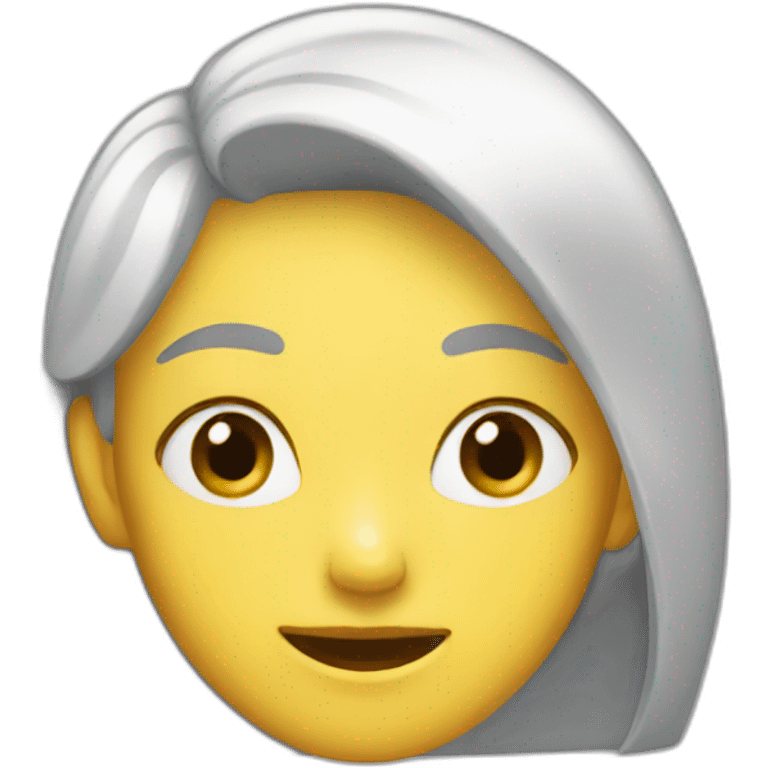 Lady embarrassing emoji