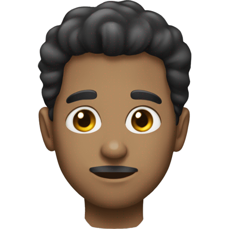 homem negro, calvo emoji