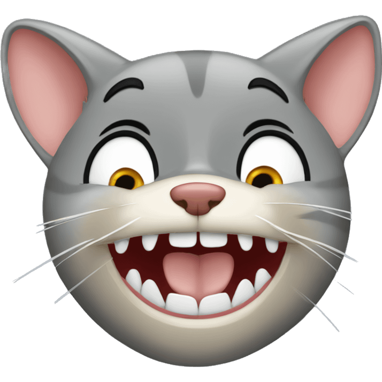 TOM AND JERRY TOM MOUTH CLOSED emoji