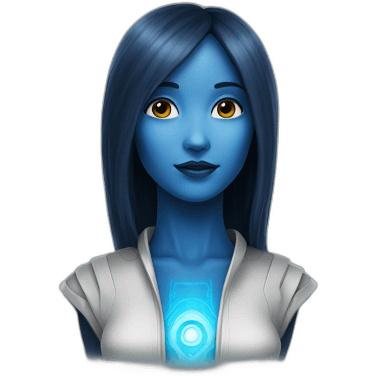 Blue cortana emoji