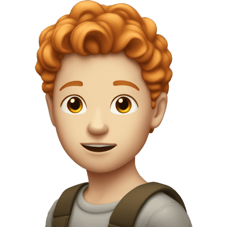 an young ginger singer  emoji