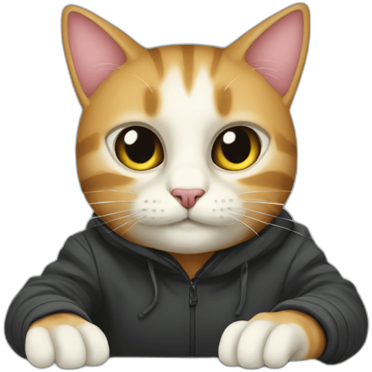 Hacker cat emoji