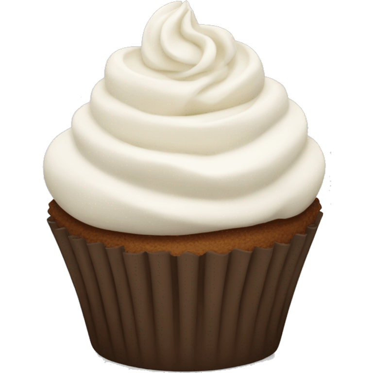 cupcake with white buttercream emoji