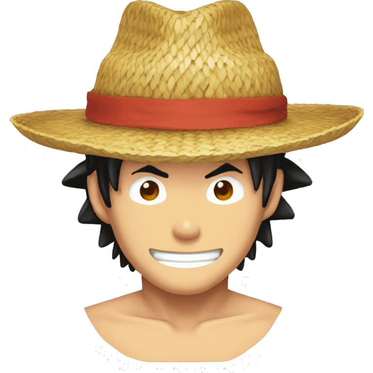 Luffy chapeau de paille emoji