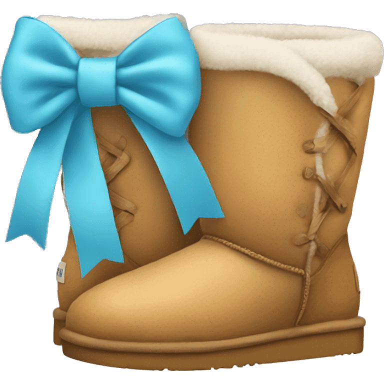 Uggs with bows emoji