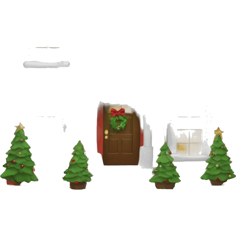 Christmas house emoji