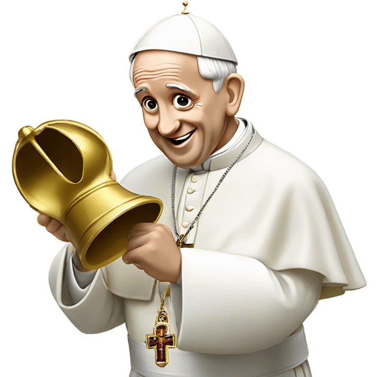 pope francis ringing bell emoji