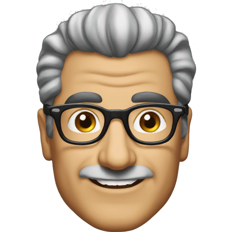 Eugene Levy smile round glasses large eyebrows emoji