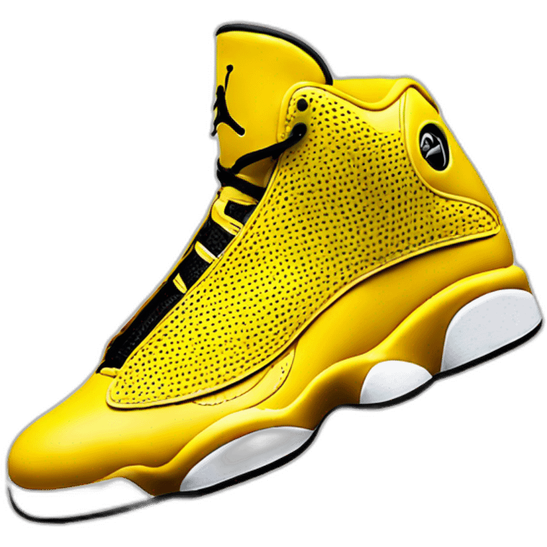 Yellow Jordan 13 emoji