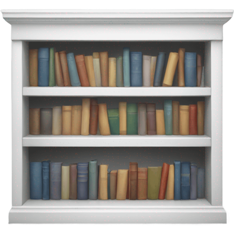 white bookshelve emoji