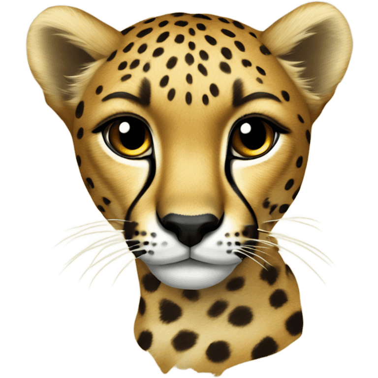 Cheetah, print bow ￼ emoji