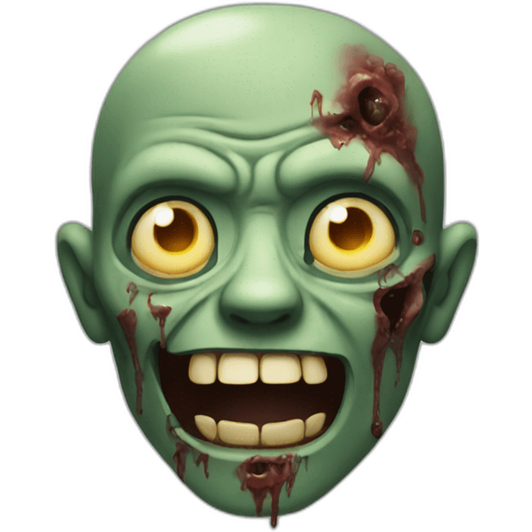 zombie smiling emoji