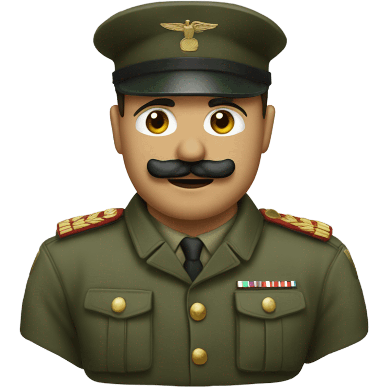 Soldier moustache  emoji