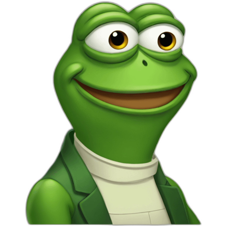 Pepe the frog feels good man emoji