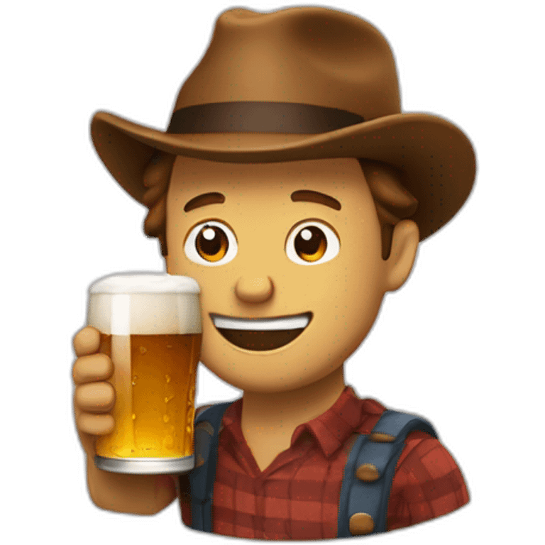 Freddy qui boit une bière emoji