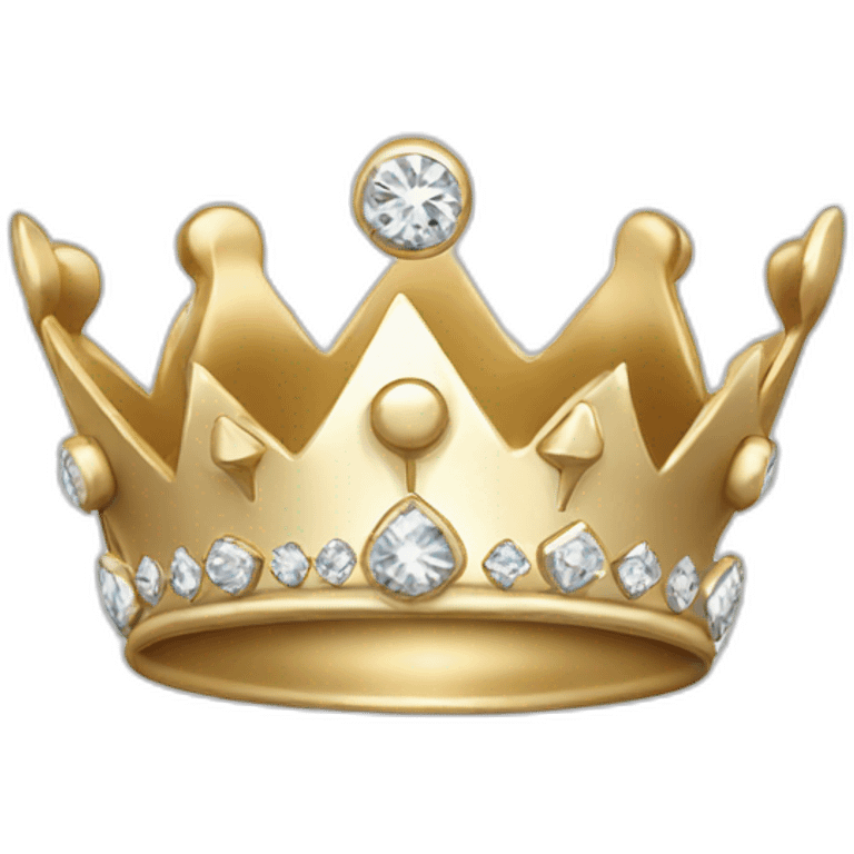 silver crown, gold crown, diamond crown emoji