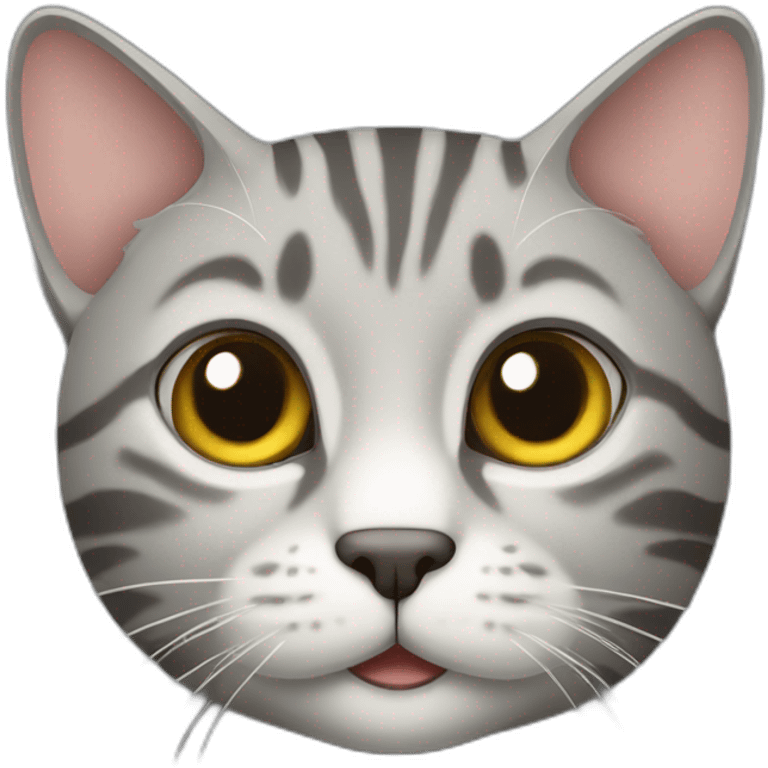 grey tabby cat emoji