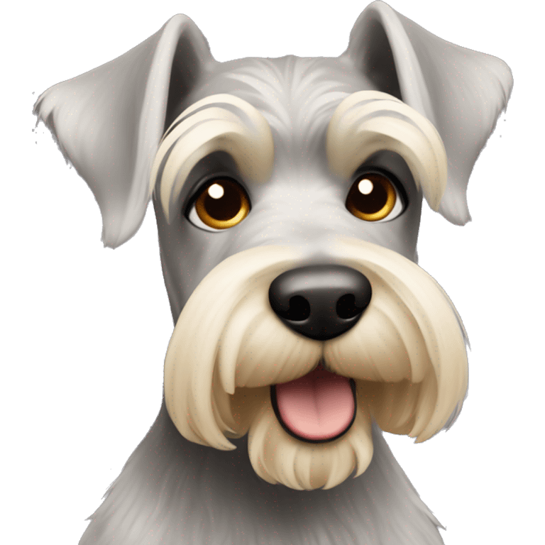 Blonde schnauzer emoji