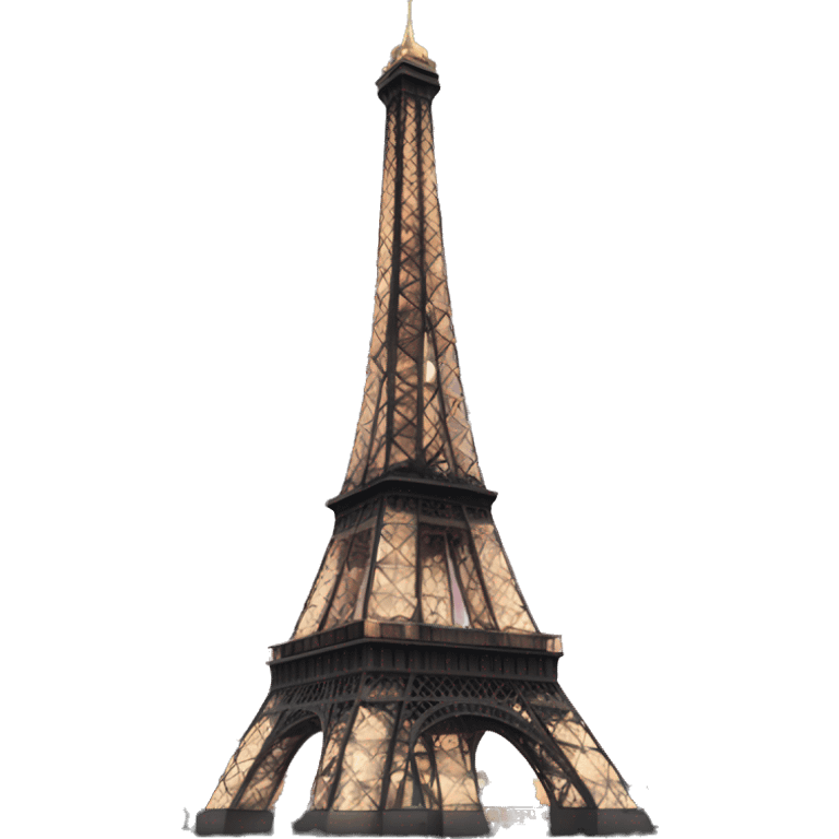 the eiffel tower at night  emoji