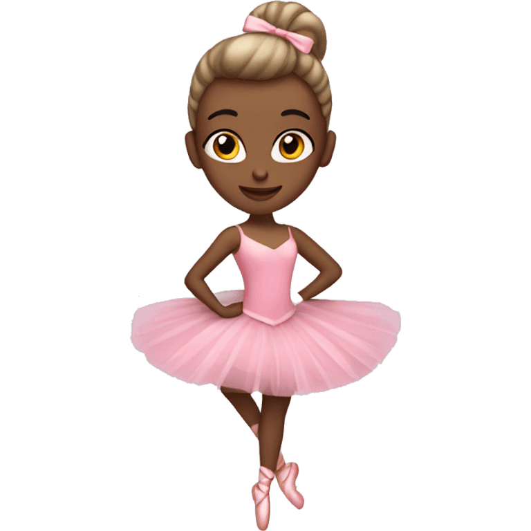 Coquette ballerina emoji